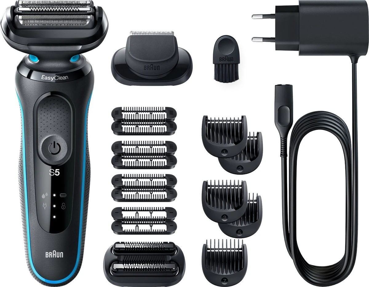 Braun Series 5 51-M1850s - Elektrisch Scheerapparaat Mannen - Met 2 EasyClick-opzetstukken - Munt 6 Braun Series 5 51-M1850s - Elektrisch Scheerapparaat Mannen - Met 2 EasyClick-opzetstukken - Munt - Afbeelding 6