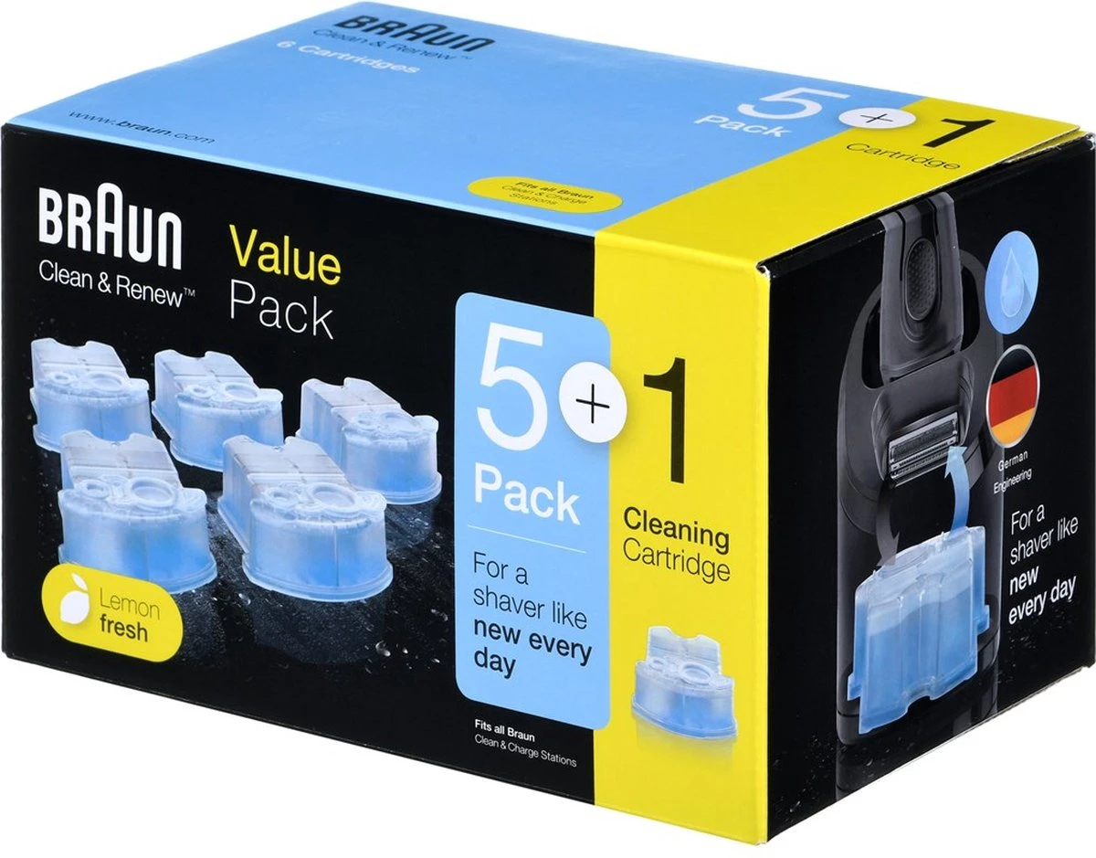 Braun Clean & Renew - 5+1 Stuks - Reinigingsvloeistof Scheerapparaat 9 Braun Clean & Renew - 5+1 Stuks - Reinigingsvloeistof Scheerapparaat - Afbeelding 9