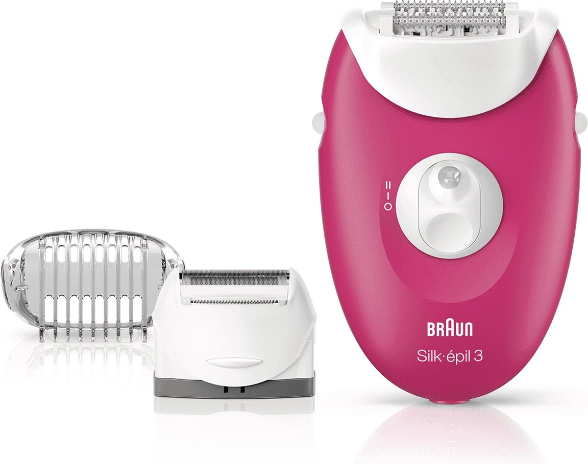 Braun Silk-épil 3 3-410 - Elektrische Epilator Voor Dames - Roze/wit 12 Braun Silk-épil 3 3-410 - Elektrische Epilator Voor Dames - Roze/wit - Afbeelding 12