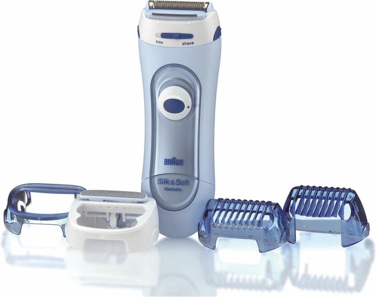 Braun Silk-épil Lady Shaver 5-160 - Bleu - 3en1 Pour Femme - Rasoir Électrique - Tondeuse & Exfoliation 3 Braun Silk-épil Lady Shaver 5-160 - Bleu - 3en1 Pour Femme - Rasoir Électrique - Tondeuse & Exfoliation - Afbeelding 3