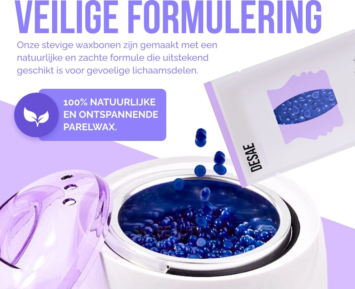 Premium Wax Set Inclusief 400gr Wax Bonen - Pre- & After-Wax Spray - 20 Aanbreng Spatels 3 Premium Wax Set Inclusief 400gr Wax Bonen - Pre- & After-Wax Spray - 20 Aanbreng Spatels - Afbeelding 3