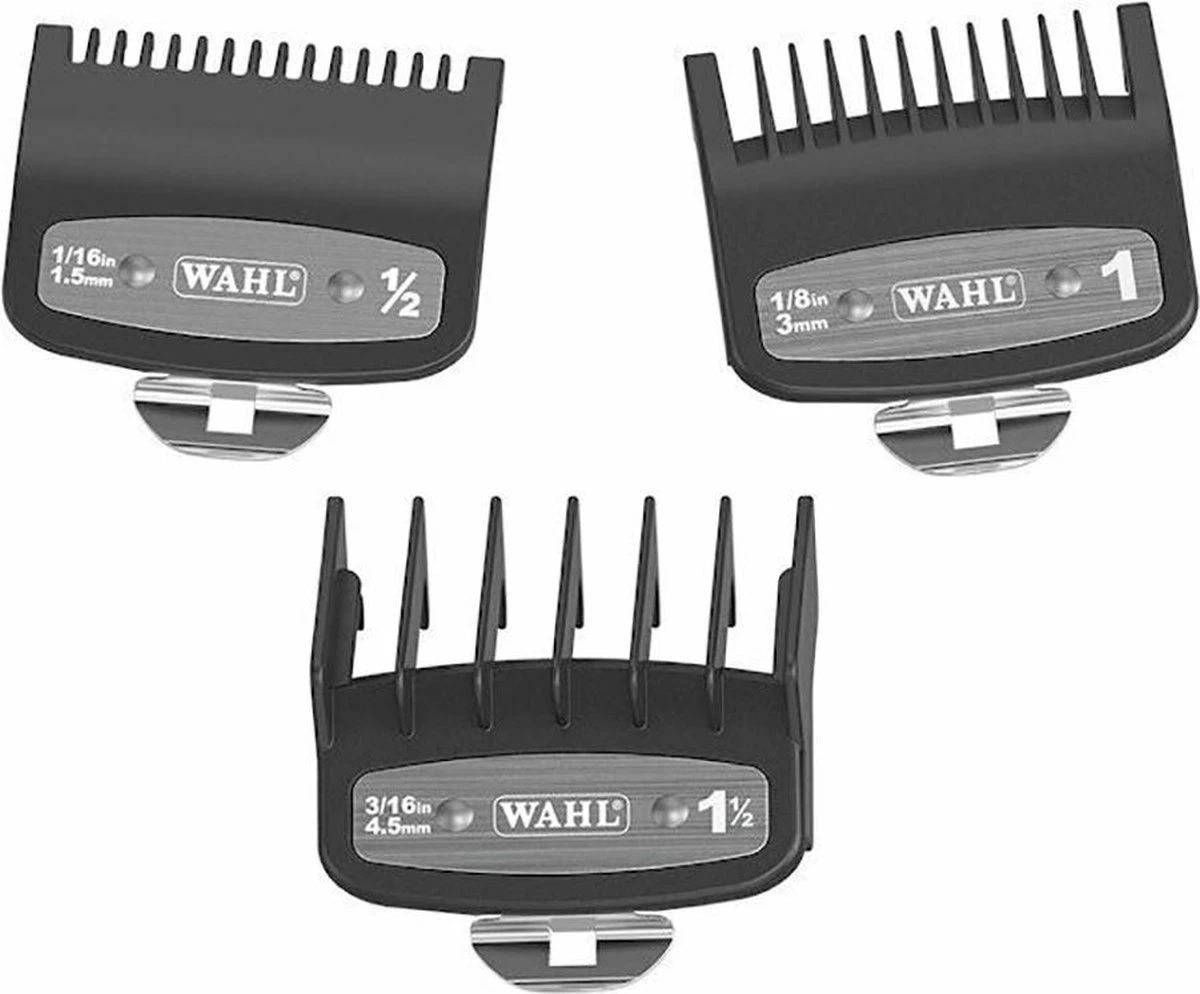Wahl - Opzetkam - Type 1 - Set Plastic Premium - 3 Stuks 1 Wahl - Opzetkam - Type 1 - Set Plastic Premium - 3 Stuks
