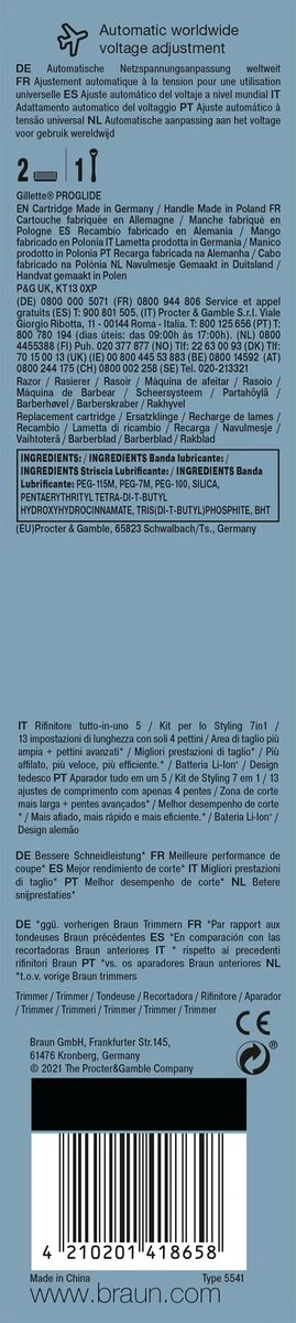 Braun Multigroomer 5 MGK5355 - 7in1 Trimmer Voor Mannen - 5 Opzetstukken 13 Braun Multigroomer 5 MGK5355 - 7in1 Trimmer Voor Mannen - 5 Opzetstukken - Afbeelding 13