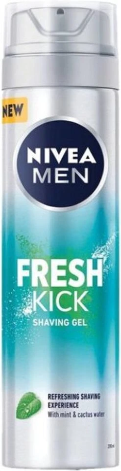 NIVEA MEN Fresh Kick Scheergel - 6 X 200 Ml - Voordeelverpakking -Verzorgingsproductenwinkel 310x1200 1