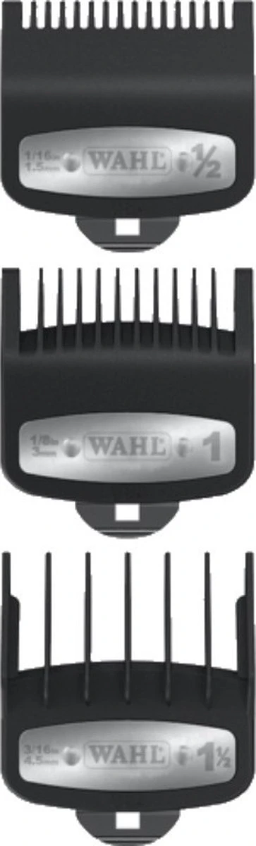 Wahl - Opzetkam - Type 1 - Set Plastic Premium - 3 Stuks 2 Wahl - Opzetkam - Type 1 - Set Plastic Premium - 3 Stuks - Afbeelding 2