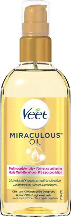 Veet - Aftercare - Voedende Olie - Voor & Na Ontharing - Miraculous Arganolie - 100 Ml
