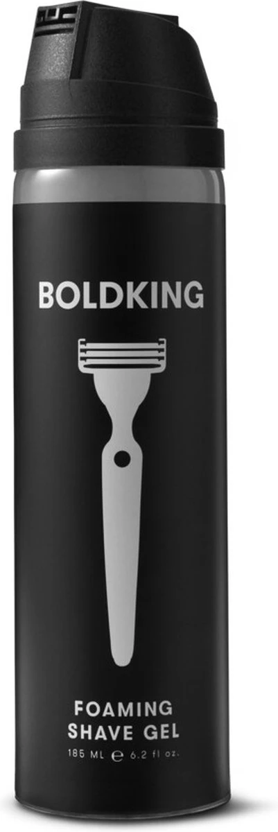 Boldking Foaming Shaving Gel - Scheergel / Scheerschuim Voor Mannen - 185 Ml - 1 Stuk 2 Boldking Foaming Shaving Gel - Scheergel / Scheerschuim Voor Mannen - 185 Ml - 1 Stuk - Afbeelding 2