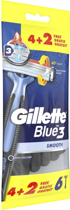 Gillette® Gillette Blue3 Smooth 4+2 Stuks -Verzorgingsproductenwinkel 404x1200 1