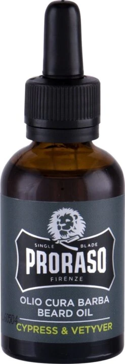Proraso Beard Oil Cypress And Vetyver 30 Ml. -Verzorgingsproductenwinkel 413x1200
