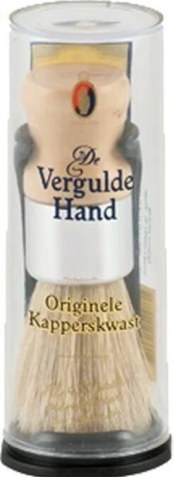 Vergulde Hand Scheerkwast - Voor Kappers -Verzorgingsproductenwinkel 438x1200