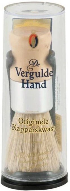 Vergulde Hand Scheerkwast - Voor Kappers -Verzorgingsproductenwinkel 443x1200