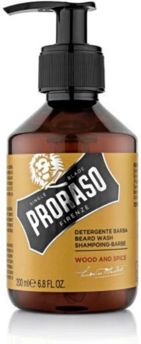 Proraso Beard Wash Wood And Spice 200ml 1 Proraso Beard Wash Wood And Spice 200ml