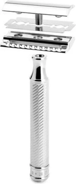 Muhle Double Edge Safety Razor Klassiek Scheermes - Chroom - Dichte Kam -Verzorgingsproductenwinkel 498x1200