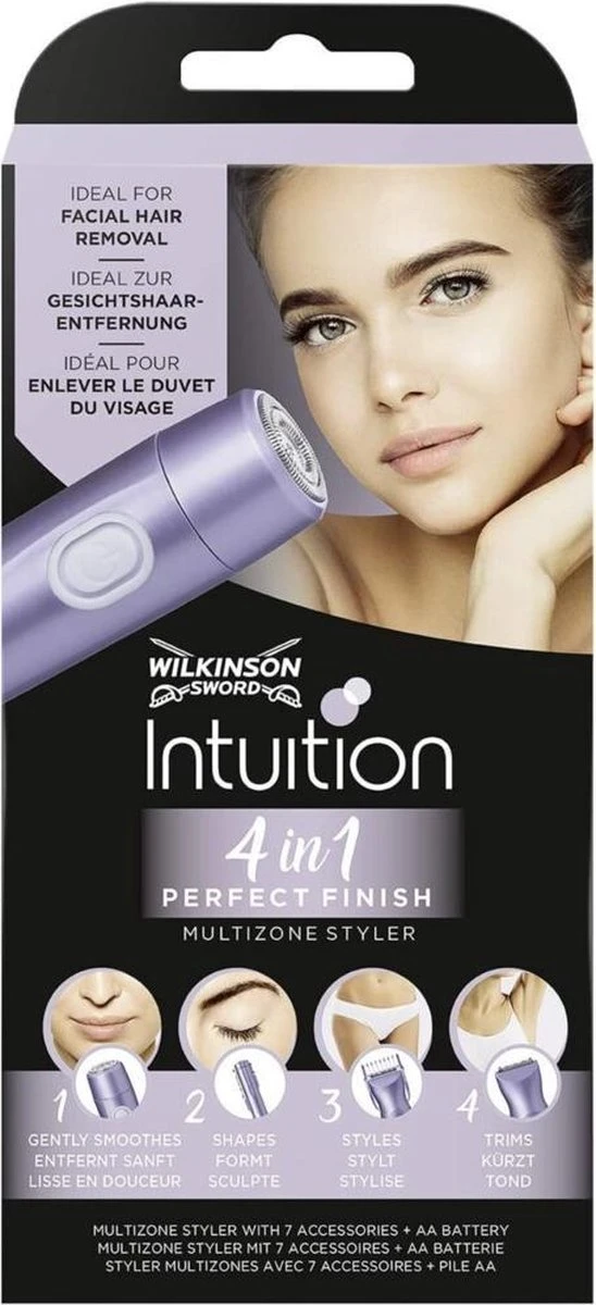 Wilkinson Intuition 4 In 1 Perfect Finish Multizone Styler Met 7 Accessoires En Batterij - 4-in-1 Trimmer Met Flexibile Scheeropzetstukken 1 Wilkinson Intuition 4 In 1 Perfect Finish Multizone Styler Met 7 Accessoires En Batterij - 4-in-1 Trimmer Met Flexibile Scheeropzetstukken