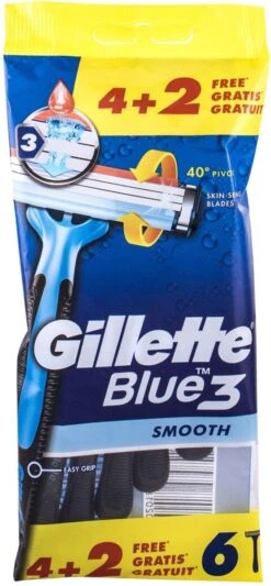 Gillette® Gillette Blue3 Smooth 4+2 Stuks -Verzorgingsproductenwinkel 556x1200 1