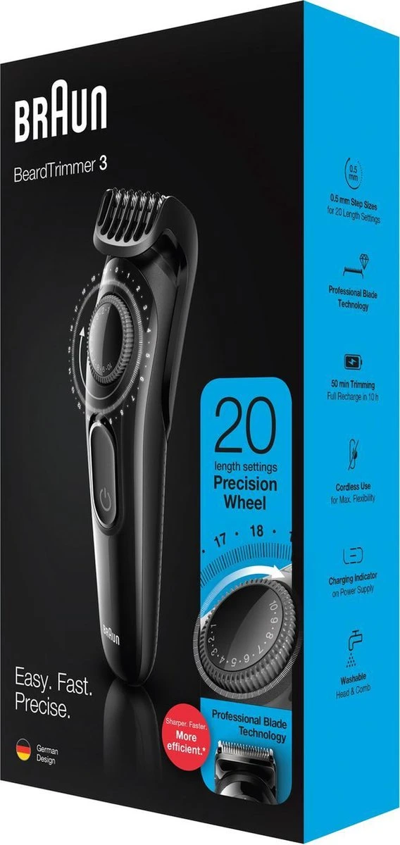 Braun BT3222 - Baardtrimmer En Haartrimmer – Zwart 9 Braun BT3222 - Baardtrimmer En Haartrimmer – Zwart - Afbeelding 9