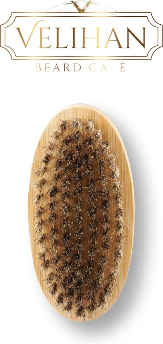 Velihan Beardcare- Baardborstel- Styling- Baard Verzorging- Voor Na Gebruik Van Baard Olie En Balsem- Baard Borstel- Baardborstels 2 Velihan Beardcare- Baardborstel- Styling- Baard Verzorging- Voor Na Gebruik Van Baard Olie En Balsem- Baard Borstel- Baardborstels - Afbeelding 2