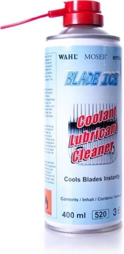Moser Wahl Blade Ice Spray - 400 Ml 12 Moser Wahl Blade Ice Spray - 400 Ml -Verzorgingsproductenwinkel 587x1200