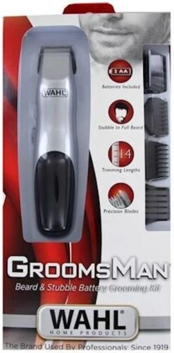 Wahl Groomsman Battery - Baardtrimmer - Draadloos - Zilver -Verzorgingsproductenwinkel 593x1200 1