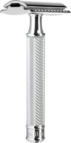 Muhle Double Edge Safety Razor Klassiek Scheermes - Chroom - Dichte Kam -Verzorgingsproductenwinkel 593x1200
