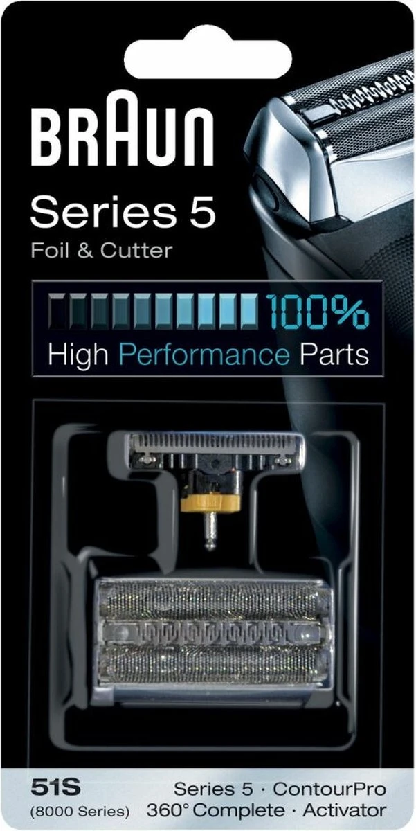 Braun Combipack 51S Folie En Messenblok - Vervangend Scheerblad 1 Braun Combipack 51S Folie En Messenblok - Vervangend Scheerblad