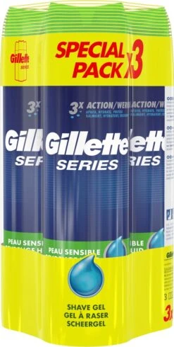Gillette® Gillette - Scheergel - Gevoelige Huid - 3×200ml