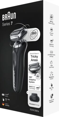 Braun Series 7 70-N1200s - Elektrisch Scheerapparaat Met Precisietrimmer - Zilver -Verzorgingsproductenwinkel 610x1200 10