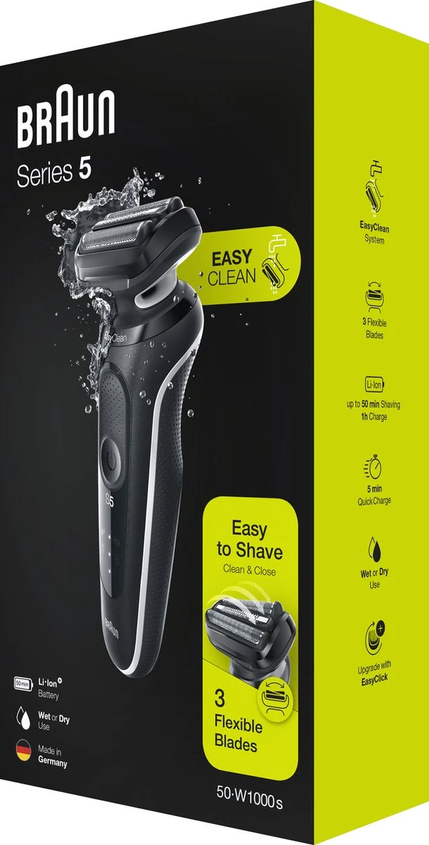 Braun 50-W1000S Series 5 Scheerapparaat Zwart 10 Braun 50-W1000S Series 5 Scheerapparaat Zwart - Afbeelding 10