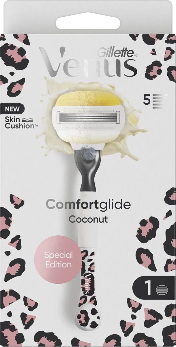 Gillette Venus Comfortglide Leopard - Voor Een Gladde Scheerbeurt - 1 Handvat - 1 Navulmesje 4 Gillette Venus Comfortglide Leopard - Voor Een Gladde Scheerbeurt - 1 Handvat - 1 Navulmesje - Afbeelding 4