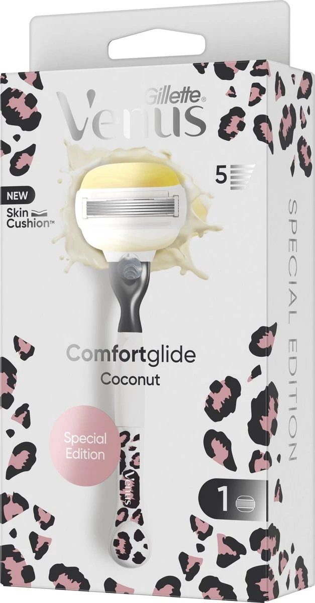 Gillette Venus Comfortglide Leopard - Voor Een Gladde Scheerbeurt - 1 Handvat - 1 Navulmesje 2 Gillette Venus Comfortglide Leopard - Voor Een Gladde Scheerbeurt - 1 Handvat - 1 Navulmesje - Afbeelding 2