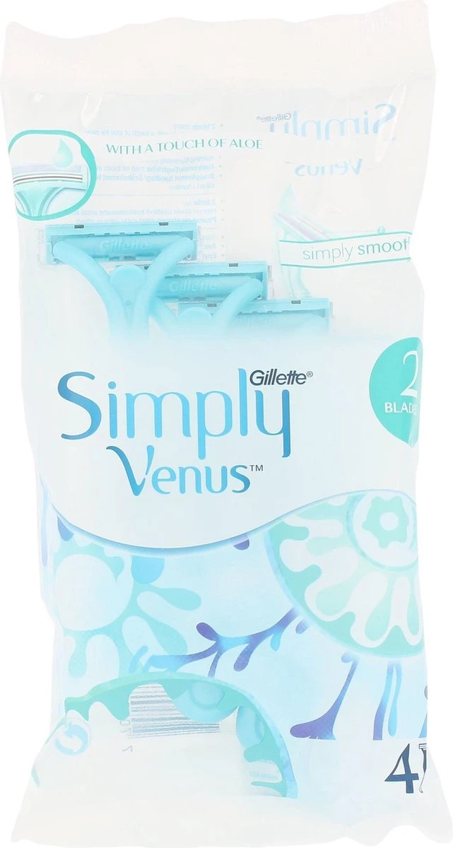 Gillette Simply Venus2 Wegwerpscheermesjes Vrouwen - 4 Stuks 7 Gillette Simply Venus2 Wegwerpscheermesjes Vrouwen - 4 Stuks - Afbeelding 7