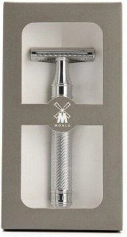 Muhle Double Edge Safety Razor Klassiek Scheermes - Chroom - Dichte Kam -Verzorgingsproductenwinkel 642x1200