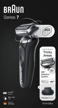 Braun Series 7 70-N1200s - Elektrisch Scheerapparaat Met Precisietrimmer - Zilver -Verzorgingsproductenwinkel 648x1200 1