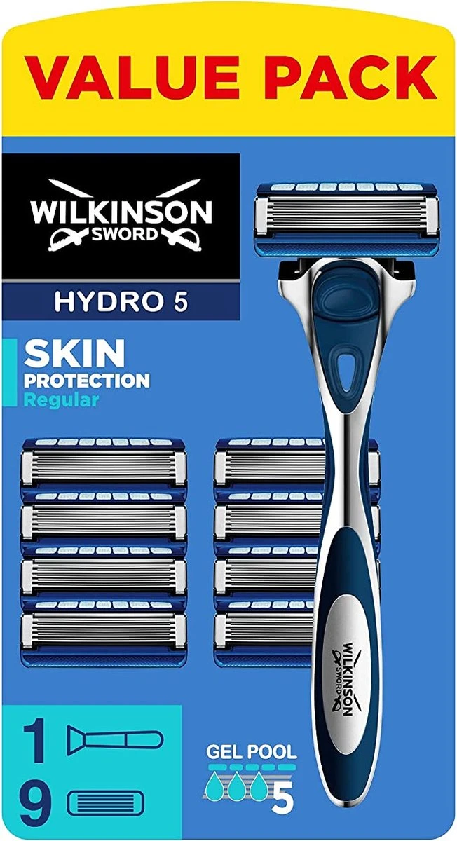 Wilkinson Sword Hydro 5 Scheermes Met 9 Mesjes 1 Wilkinson Sword Hydro 5 Scheermes Met 9 Mesjes