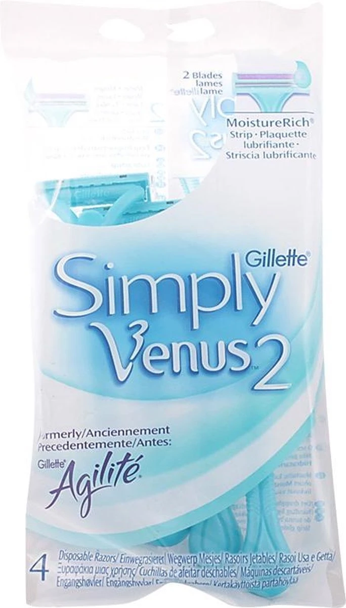 Gillette Simply Venus2 Wegwerpscheermesjes Vrouwen - 4 Stuks 6 Gillette Simply Venus2 Wegwerpscheermesjes Vrouwen - 4 Stuks - Afbeelding 6