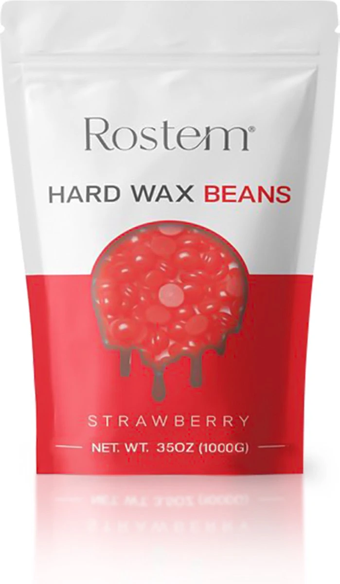 Rostem® Luxe Harskorrels - Hard Wax Beans - Hotwax - Wax Bonen - Strawberry 1KG - Incl. 10 Spatels 2 Rostem® Luxe Harskorrels - Hard Wax Beans - Hotwax - Wax Bonen - Strawberry 1KG - Incl. 10 Spatels - Afbeelding 2