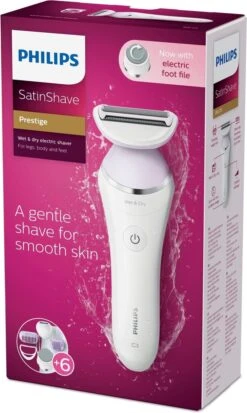 Philips SatinShave Prestige BRL175/00 - Ladyshave - Paars -Verzorgingsproductenwinkel 718x1200 1