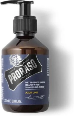 Proraso - Baard Shampoo - Azur Lime - 200ml -Verzorgingsproductenwinkel 765x1200