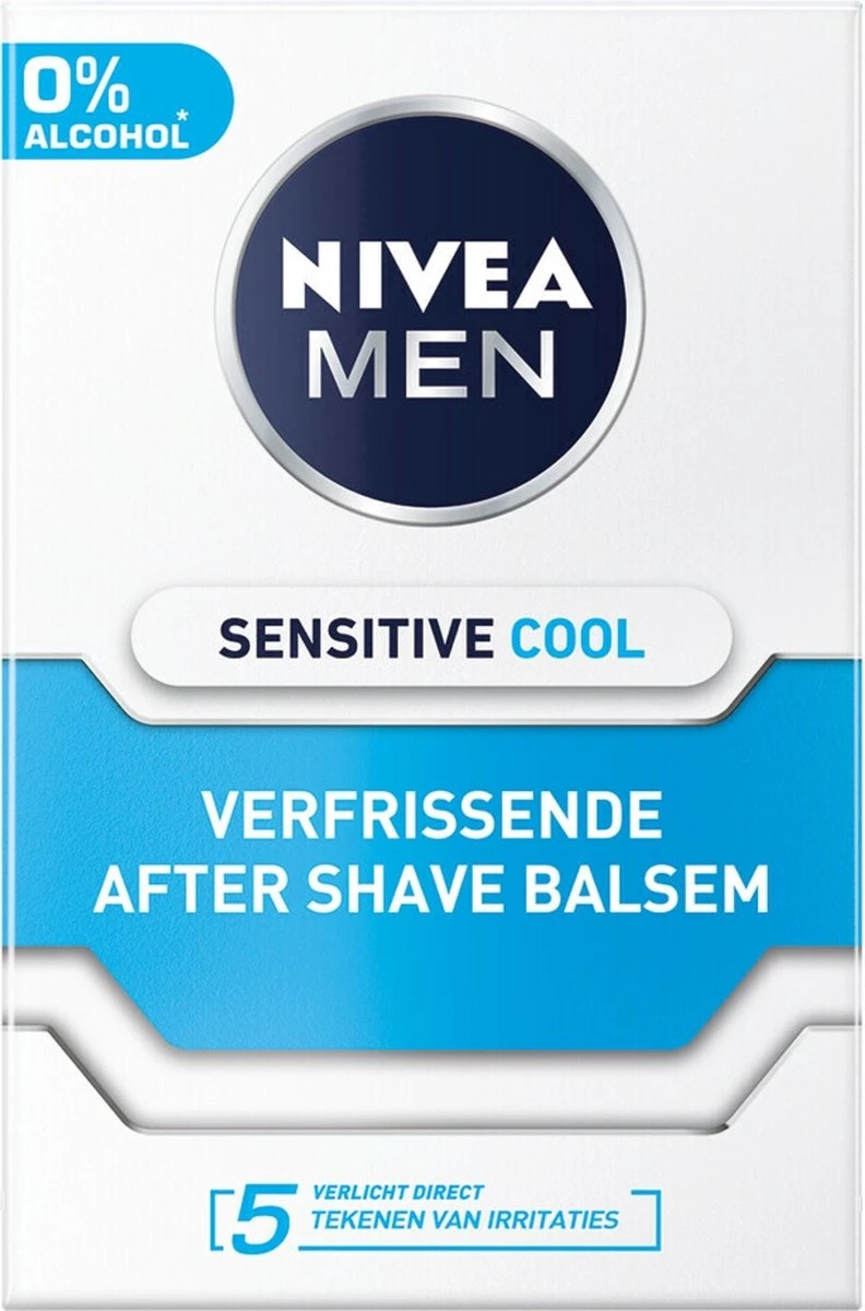 NIVEA MEN Sensitive Cool Aftershave Balsem - Aftershave - 100 Ml 4 NIVEA MEN Sensitive Cool Aftershave Balsem - Aftershave - 100 Ml - Afbeelding 4