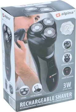 Alpina Scheerapparaat Oplaadbaar - 3 Koppen - Pop Up Trimmer - Reinigingsborsteltje - Beschermkap - Oplaadkabel -Verzorgingsproductenwinkel 814x1200 1