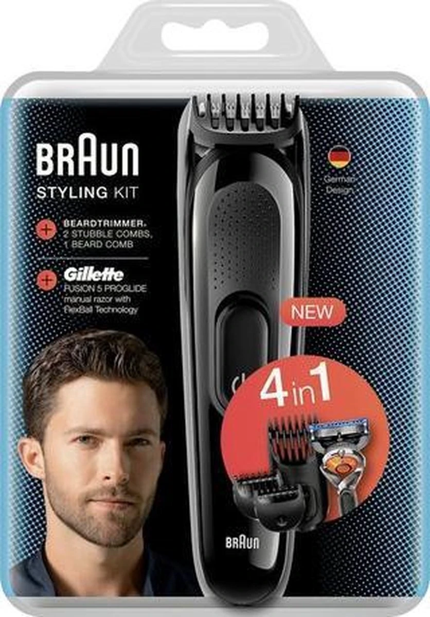 Braun - SK3000 4-in-1 Styling Kit Baard- En Haartrimmer 4 Braun - SK3000 4-in-1 Styling Kit Baard- En Haartrimmer - Afbeelding 4