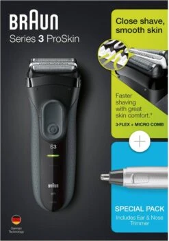 Braun Series 3 3000s Elektrische Scheerapparaat + EN10 Neustrimmer 24 Braun Series 3 3000s Elektrische Scheerapparaat + EN10 Neustrimmer -Verzorgingsproductenwinkel 844x1200