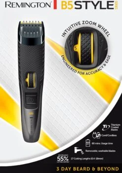 Remington B5 Style Series Baardtrimmer - MB5000 19 Remington B5 Style Series Baardtrimmer - MB5000 -Verzorgingsproductenwinkel 850x1200 3