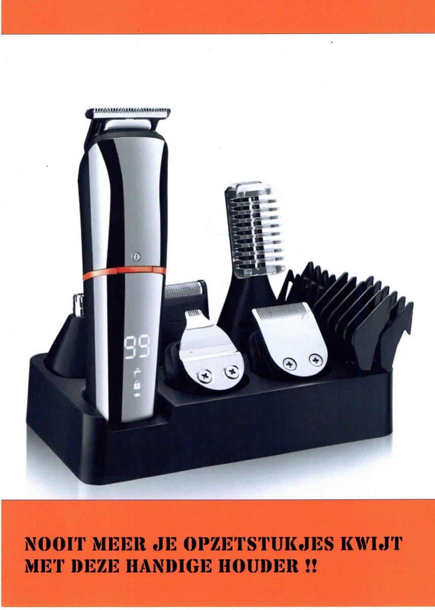 Baardtrimmer/Body Groomer-6in 1-voor Mannen-waterdicht-voor Baardhaar-hoofdhaar-lichaamshaar 7 Baardtrimmer/Body Groomer-6in 1-voor Mannen-waterdicht-voor Baardhaar-hoofdhaar-lichaamshaar - Afbeelding 7