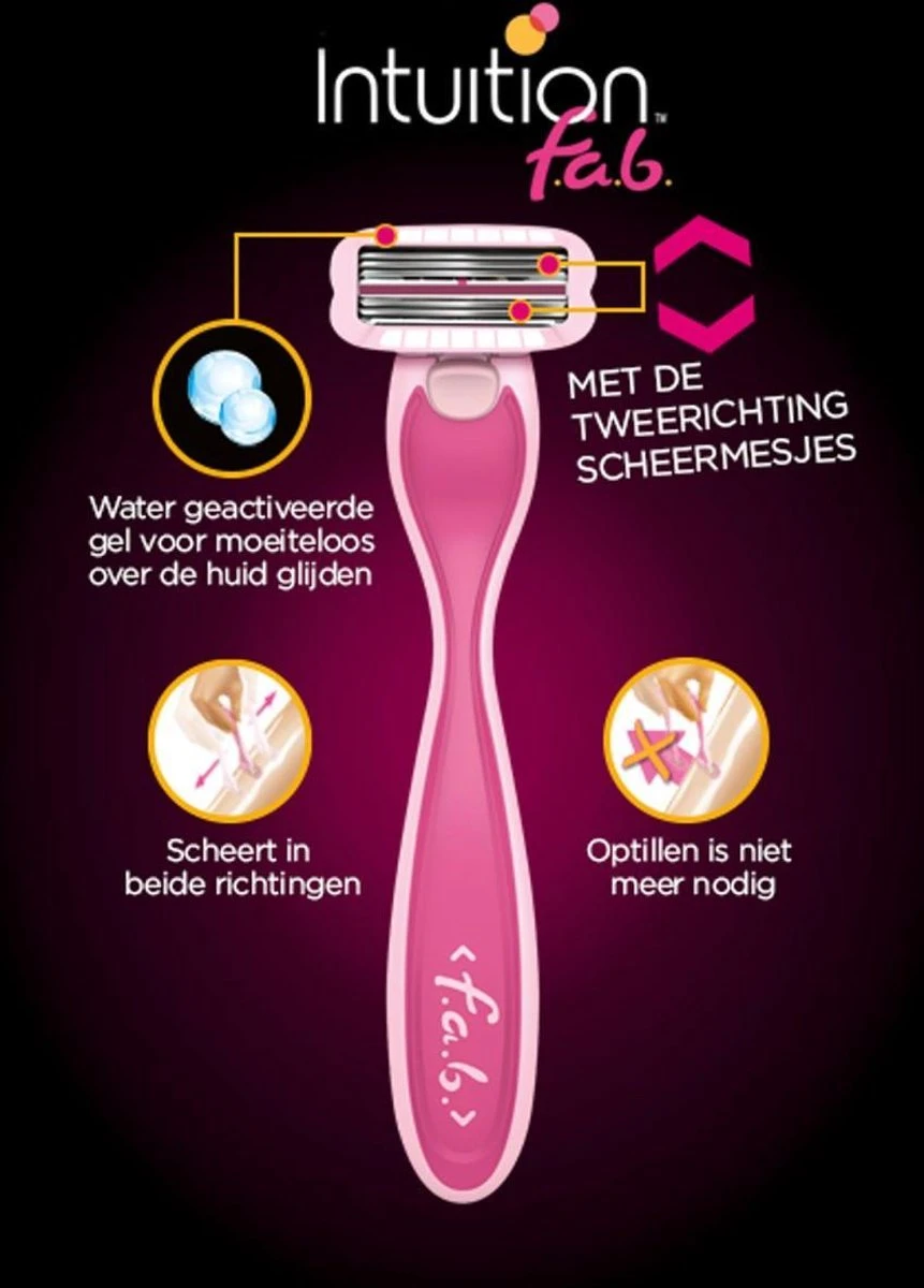 Wilkinson Intuition Fab 3 Scheermesjes - Navulling 4 Wilkinson Intuition Fab 3 Scheermesjes - Navulling - Afbeelding 4