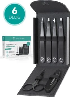 FreshDragon Pincet Epileer Set - Met Wenkbrauw Schaartje En Mesje - Tweezer