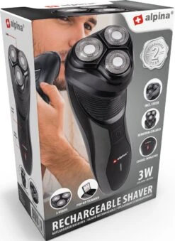 Alpina Scheerapparaat Oplaadbaar - 3 Koppen - Pop Up Trimmer - Reinigingsborsteltje - Beschermkap - Oplaadkabel -Verzorgingsproductenwinkel 874x1200 5