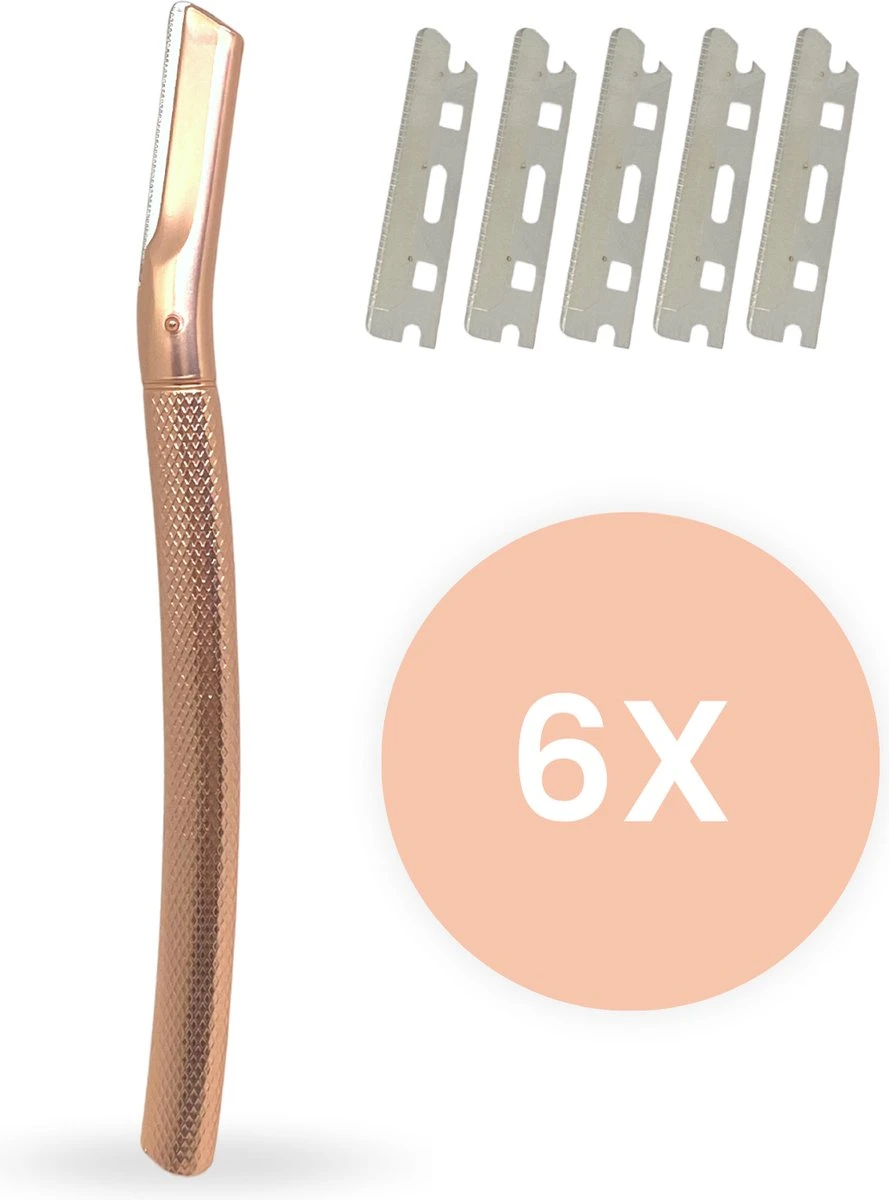 BLNL Metalen Dermaplaning 6x Wenkbrauw Scheermesje Mesje Van Metaal - Scheermes Gezicht Intieme Streek - Wenkbrauw Trimmer Epileren Eyebrow Razor Razors 1 BLNL Metalen Dermaplaning 6x Wenkbrauw Scheermesje Mesje Van Metaal - Scheermes Gezicht Intieme Streek - Wenkbrauw Trimmer Epileren Eyebrow Razor Razors