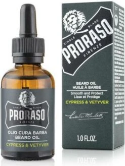 Proraso Beard Oil Cypress And Vetyver 30 Ml.