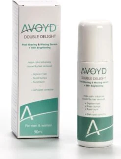 Avoyd Double Delight 90ml - Voorkomt En Verhelpt Ingegroeide Haartjes, Scheerirritatie En Scheerbultjes. Daarnaast Reduceert Het Pigmentvlekjes - Geschikt Voor M/v - 043